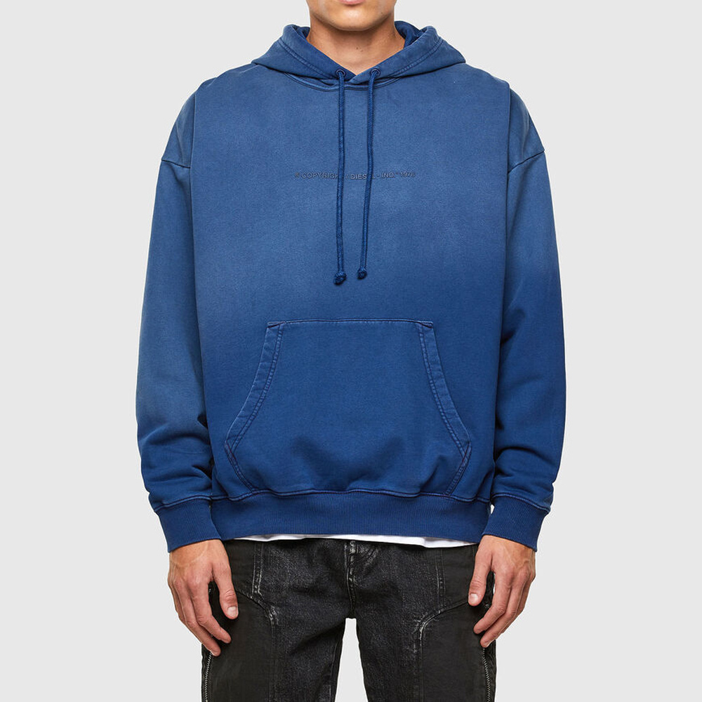 OEM Manufacturer Wholesale Drop Shoulder Vintage Blank Hooded Sweater Custom Men Acid Washed Two Different Color Hoodie