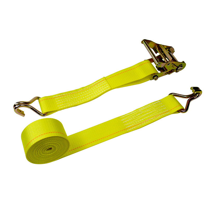 Manufacturers 2inch Double J Hook Tie Down Cargo Lashing Webbing Ratchet Strap