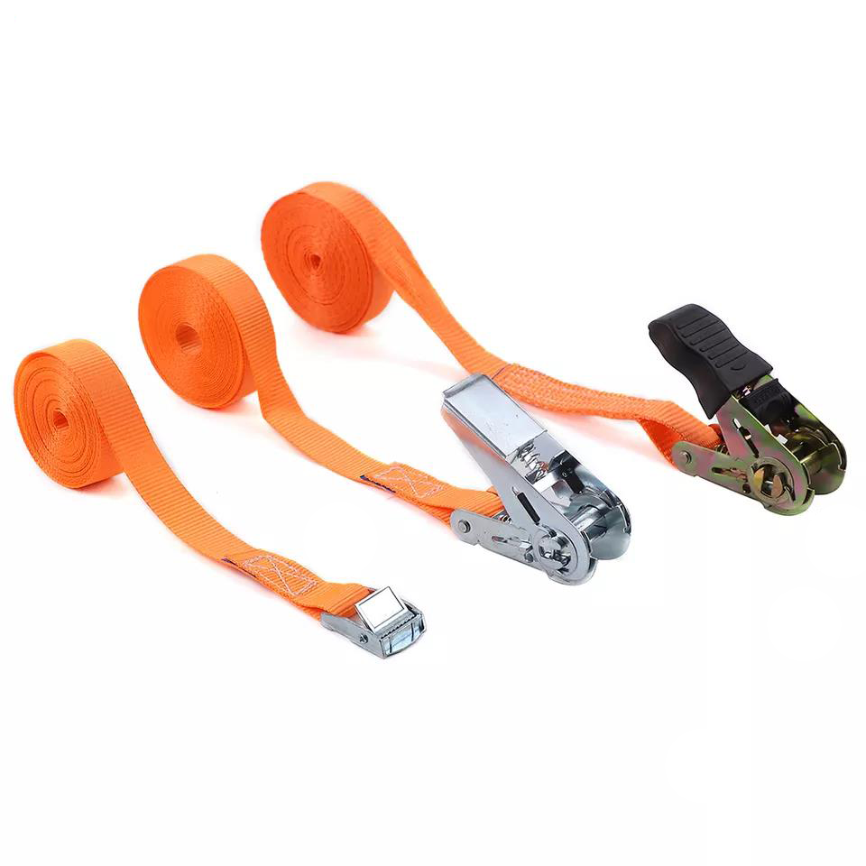 Hot Sell 800KGS 1Inch 25MM Cargo Strap Retractable Ratchet Straps Cambuckle Straps