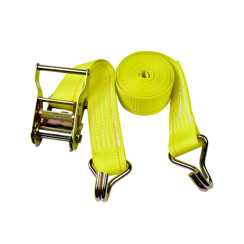 Manufacturers 2inch Double J Hook Tie Down Cargo Lashing Webbing Ratchet Strap