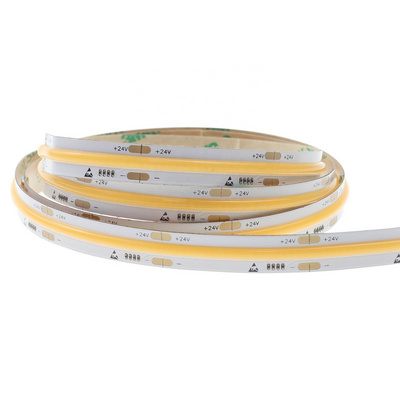 COB LED Strip Light IP20  IP67 fashionable CE RoHS DC24V 12V No LED Visible Spots COB Lights CRI>90  High Quality Hot-sale