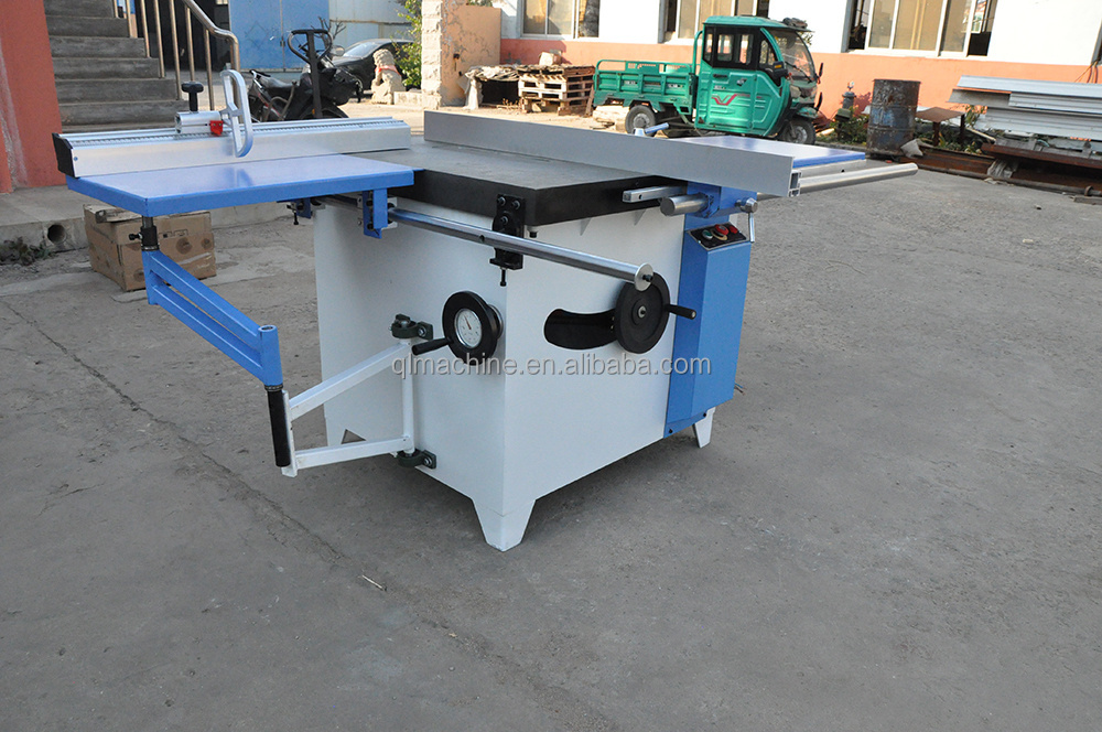 Precision wood cutting sliding table saw cutting machine Disc swing angle saw