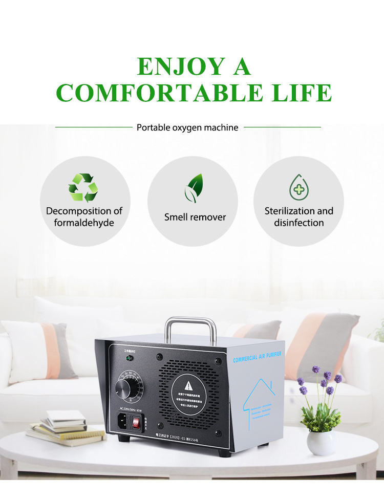 Qlozone home small cold corona discharge ozone machine portable ozone purifier lofans