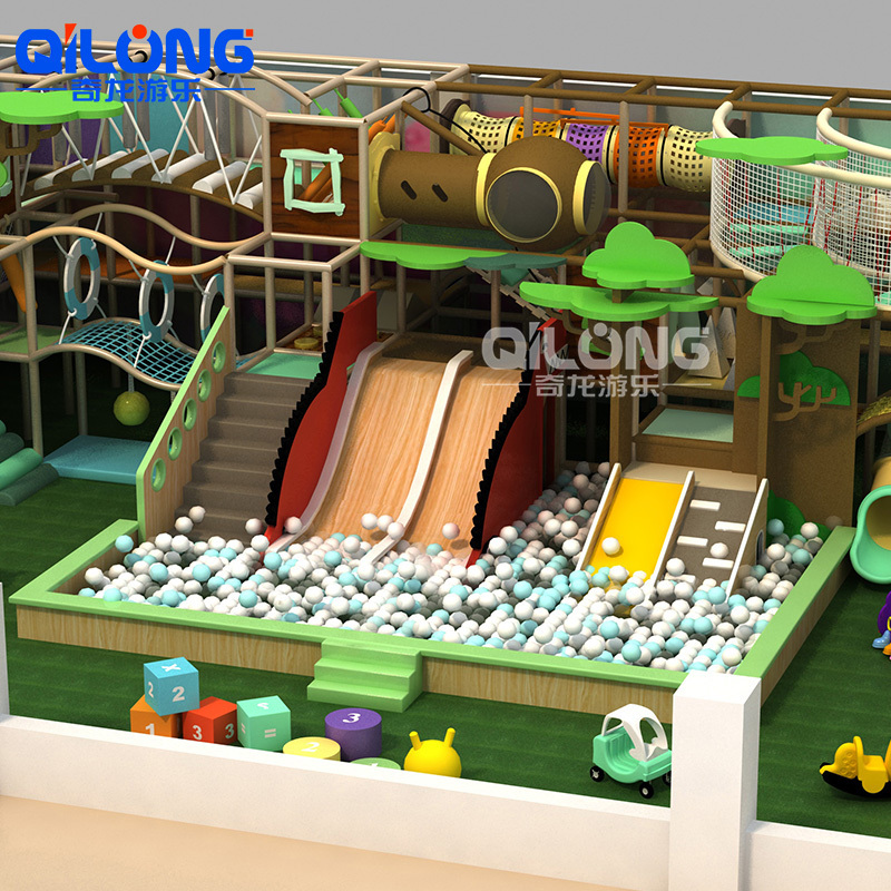 Attractive Kids Children indoor Playground Jungle slide Commercial indoor soft playground