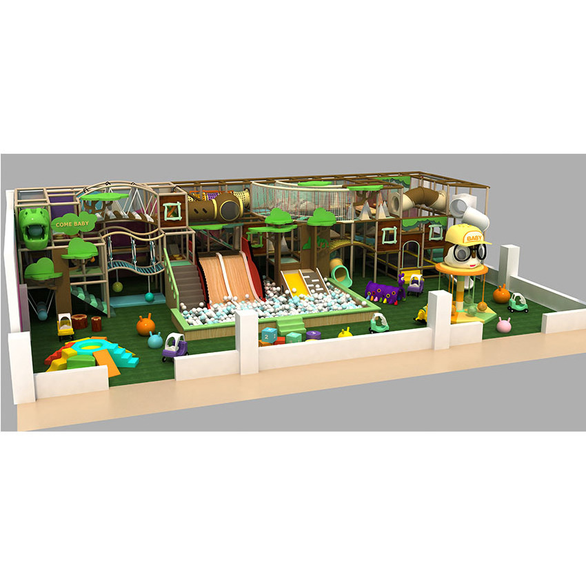 Attractive Kids Children indoor Playground Jungle slide Commercial indoor soft playground