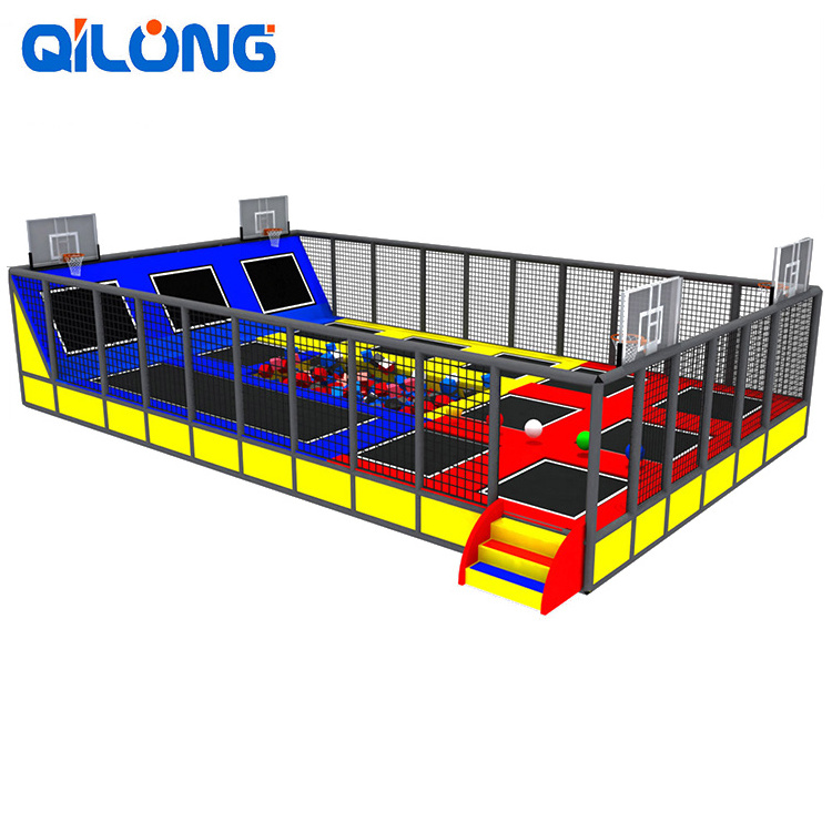 New Design  Indoor Play 20Ft Trampoline, Indoor Game Trampoline Park For Sale