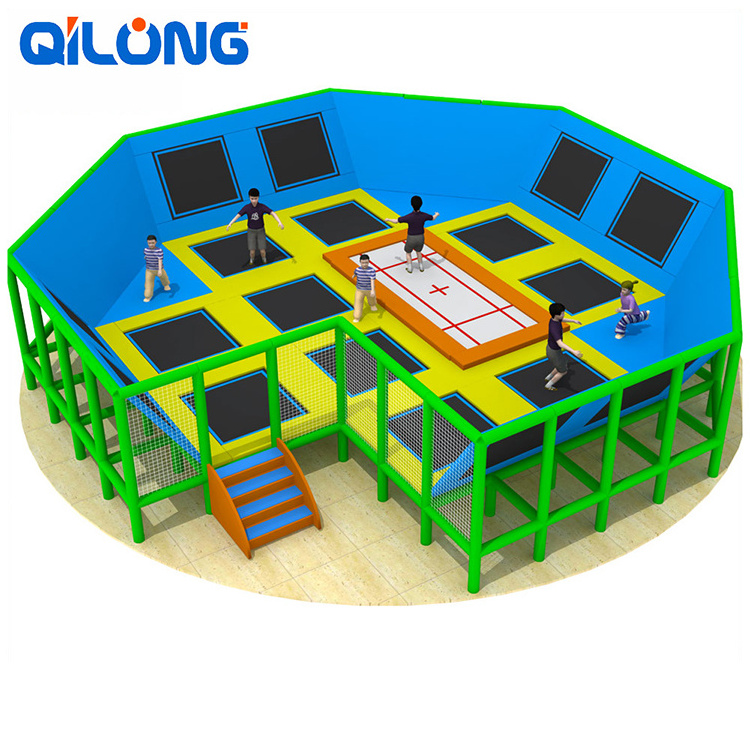 New Design  Indoor Play 20Ft Trampoline, Indoor Game Trampoline Park For Sale