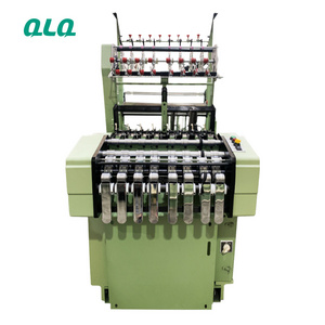 Fiver Long Chain Metal Plastic Net Zipper 8 Tape Loom Machine sewing machine industrial Belt Yarn Weaving Webbing Machine