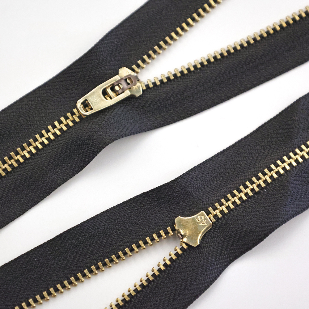 Vietnam Zips Manufacturers Supplier Metal Zipper For Jeans  Back Pants Gold Copper Teeth With  Fiber Tape YG Metal Zipper