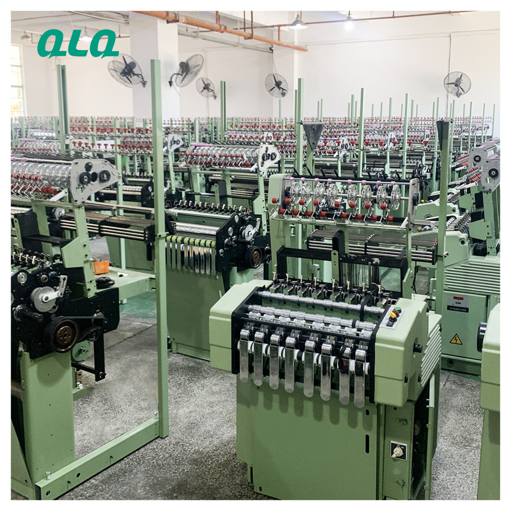 Fiver Long Chain Metal Plastic Net Zipper 8 Tape Loom Machine sewing machine industrial Belt Yarn Weaving Webbing Machine