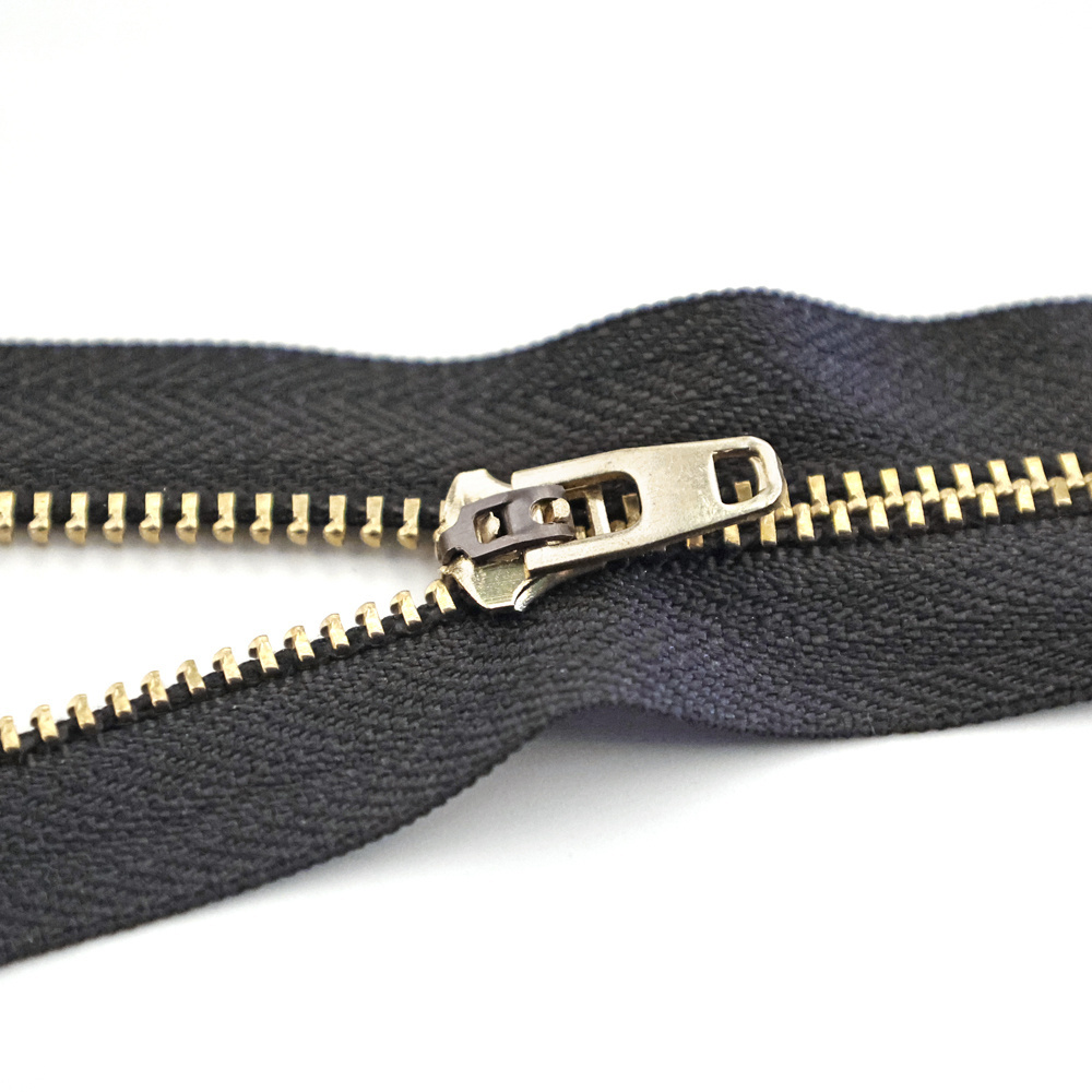 Vietnam Zips Manufacturers Supplier Metal Zipper For Jeans  Back Pants Gold Copper Teeth With  Fiber Tape YG Metal Zipper