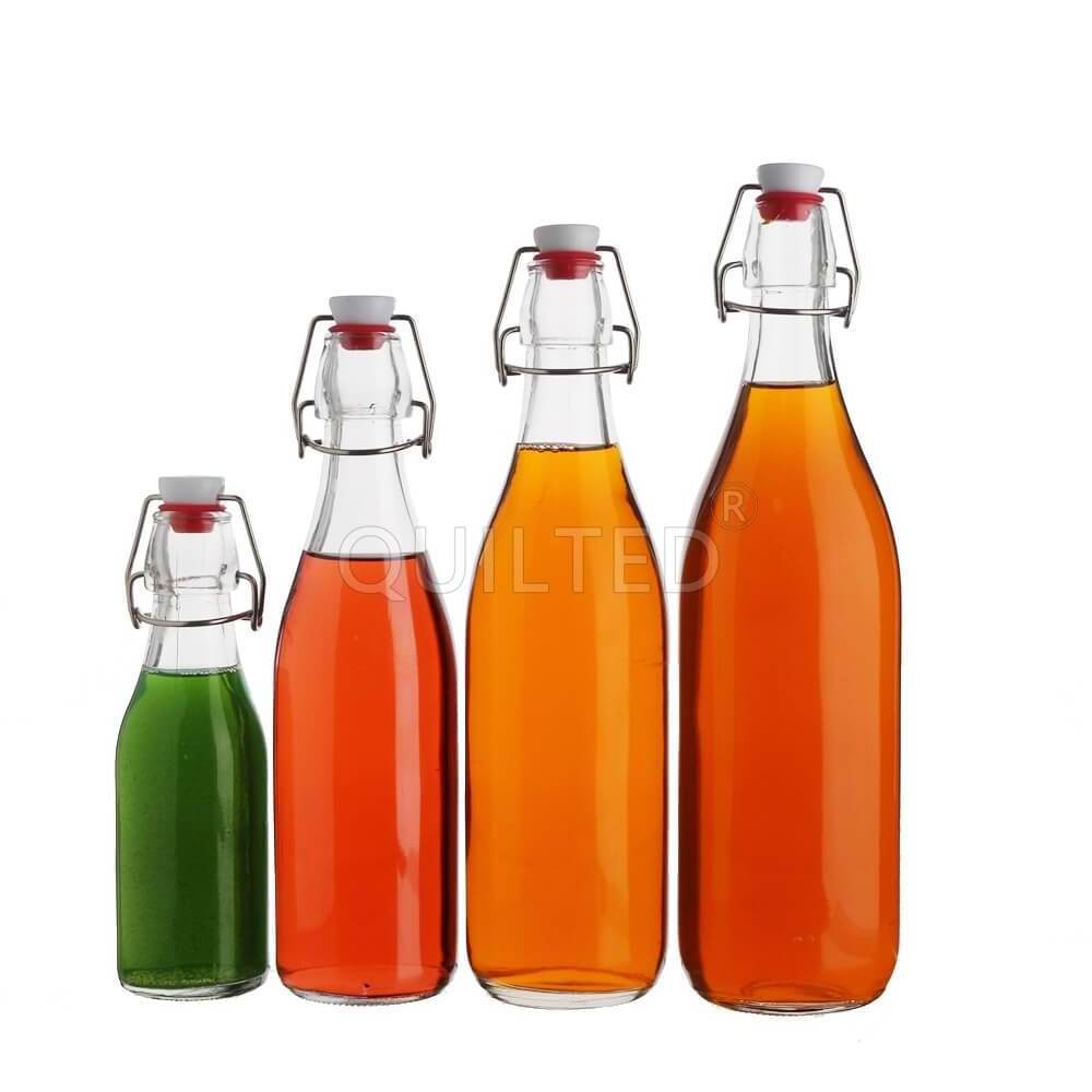 Recycled 33oz 1000ml Swing Top Stoppers Brewing Glass Bottle with Airtight Lid & Leak Proof Cap for Beverages