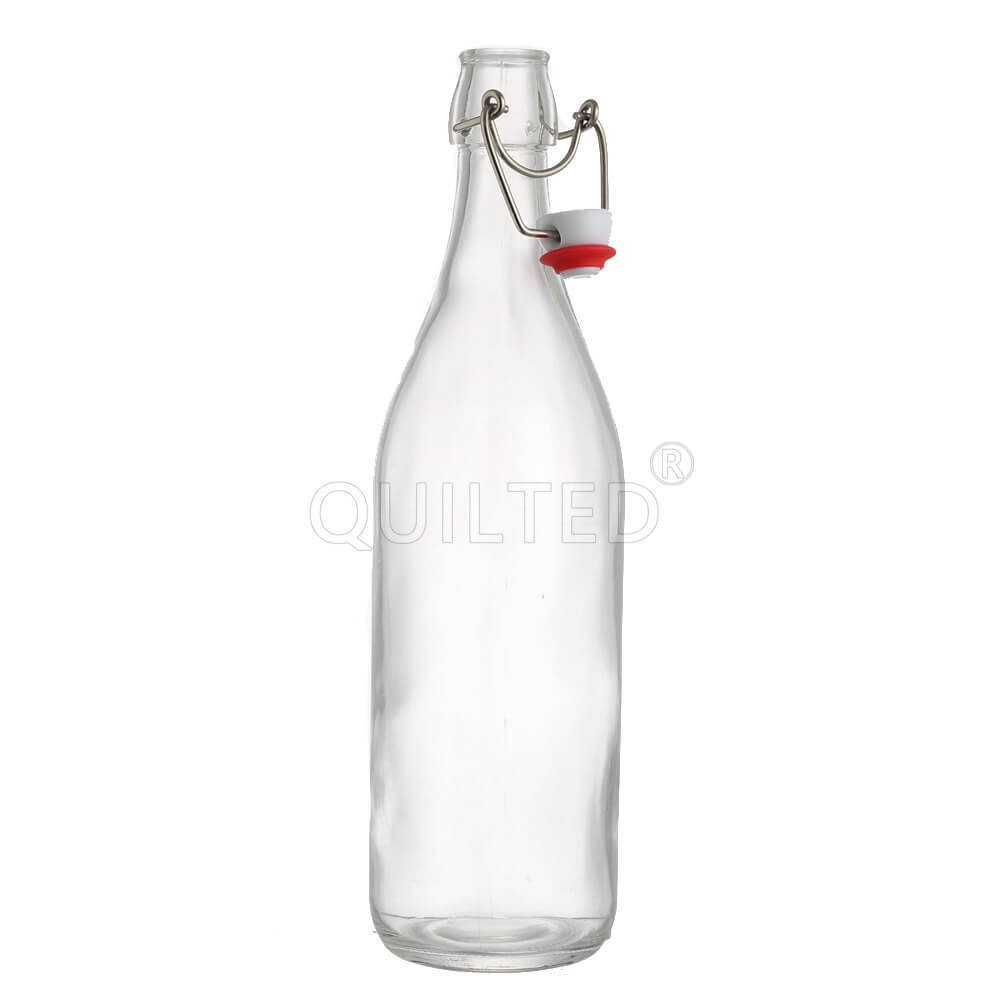 Recycled 33oz 1000ml Swing Top Stoppers Brewing Glass Bottle with Airtight Lid & Leak Proof Cap for Beverages