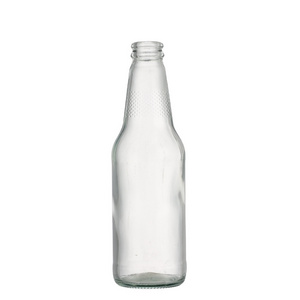 300 ml Clear Round Glass Bottle for Drink Soda Beverage