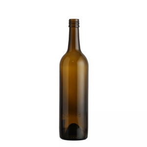 75cl 375ml Amber Gallon empty Clear Green Amber Bordeaux Wine Bottle 750ml with Lid Screw Top