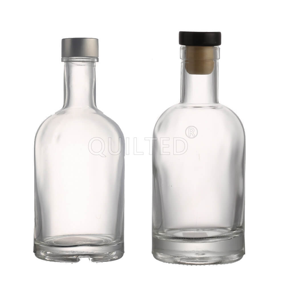 Custom Shape Olso Xuzhou Empty Spirit 50ml 100ml 200ml 375ml 500ml 750ml 1000ml 75cl Gin Glass Bottle for Liquor