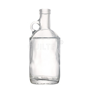 Best Selling 750 ml Glass Liquor Bottles Moonshine Jugs With Handle