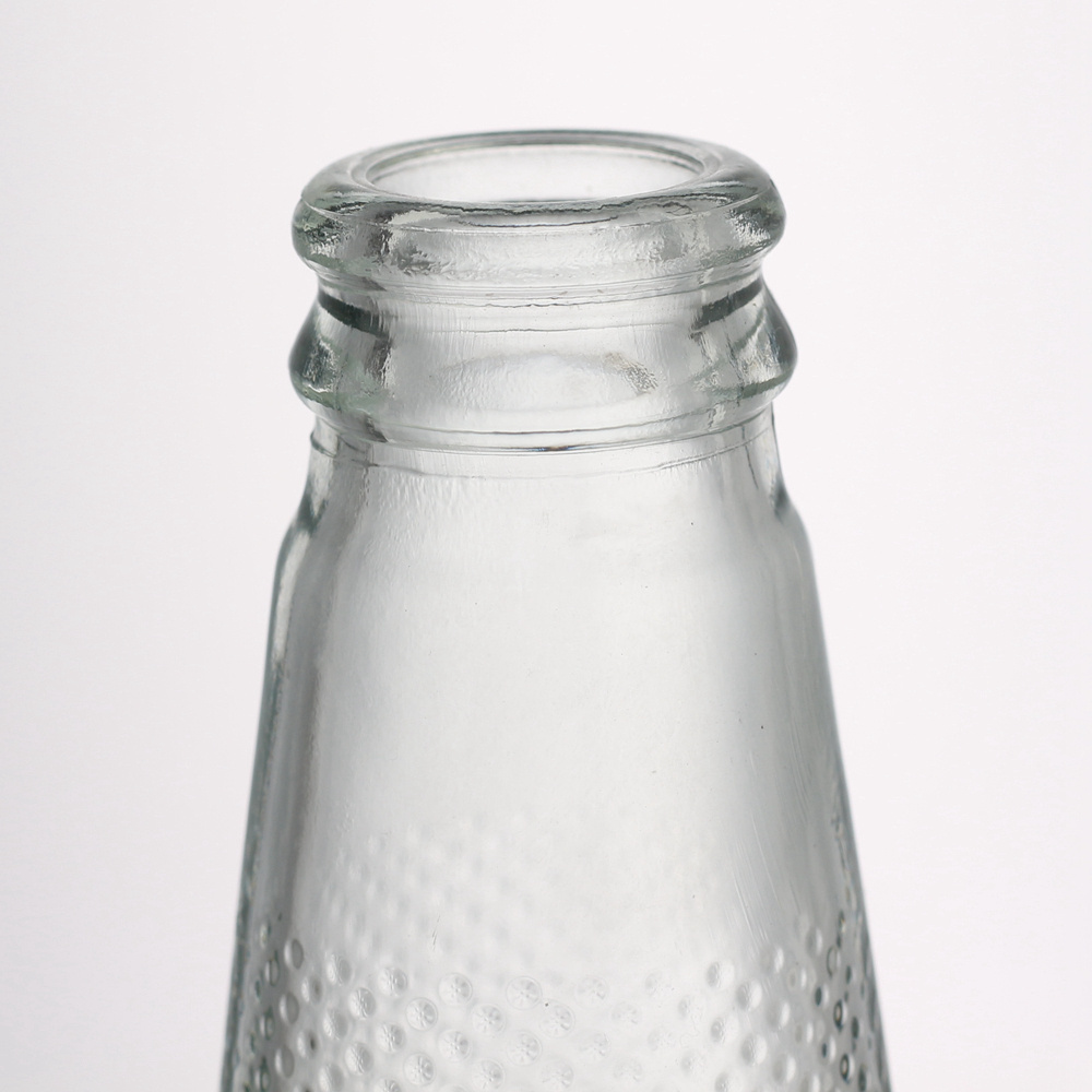 300 ml Clear Round Glass Bottle for Drink Soda Beverage