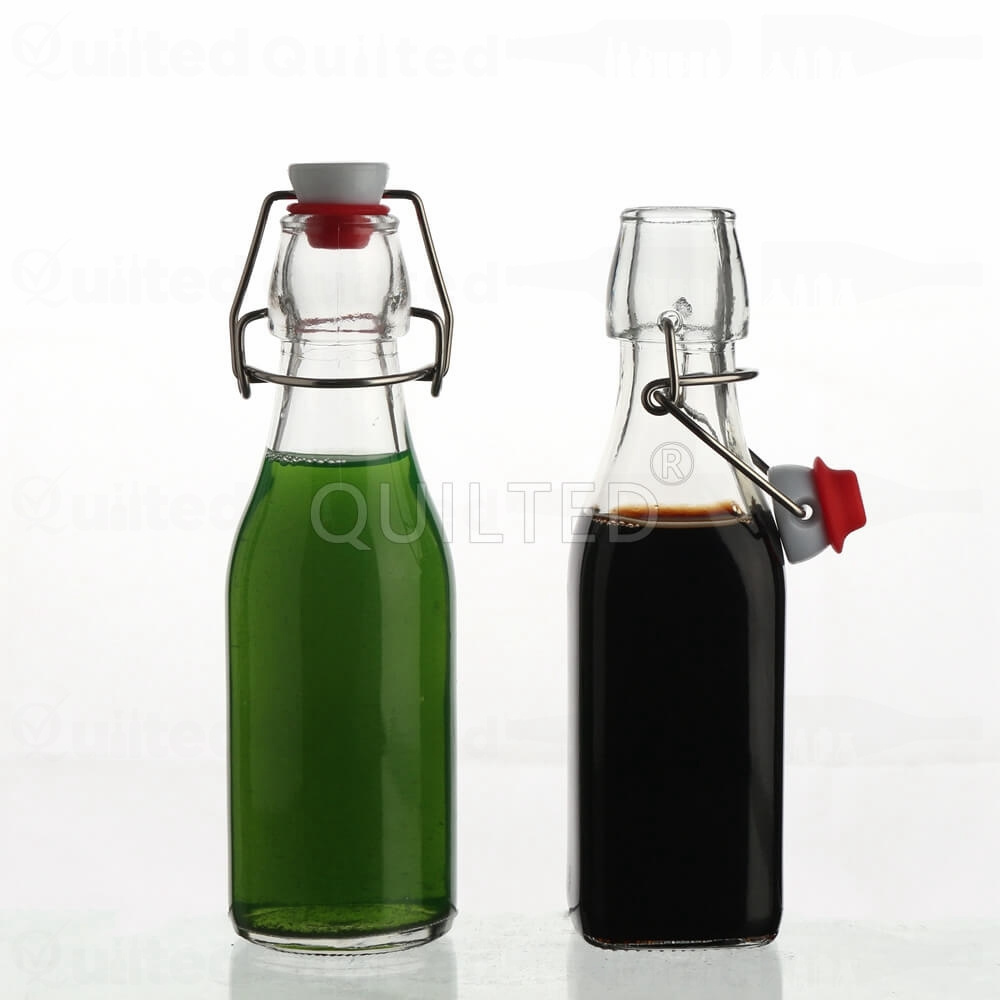 1 Liter / 33 oz Flip Top Glass Bottle  Swing Top Brewing clear Bottle with Stopper for Beverages, Oil, Vinegar,  Beer