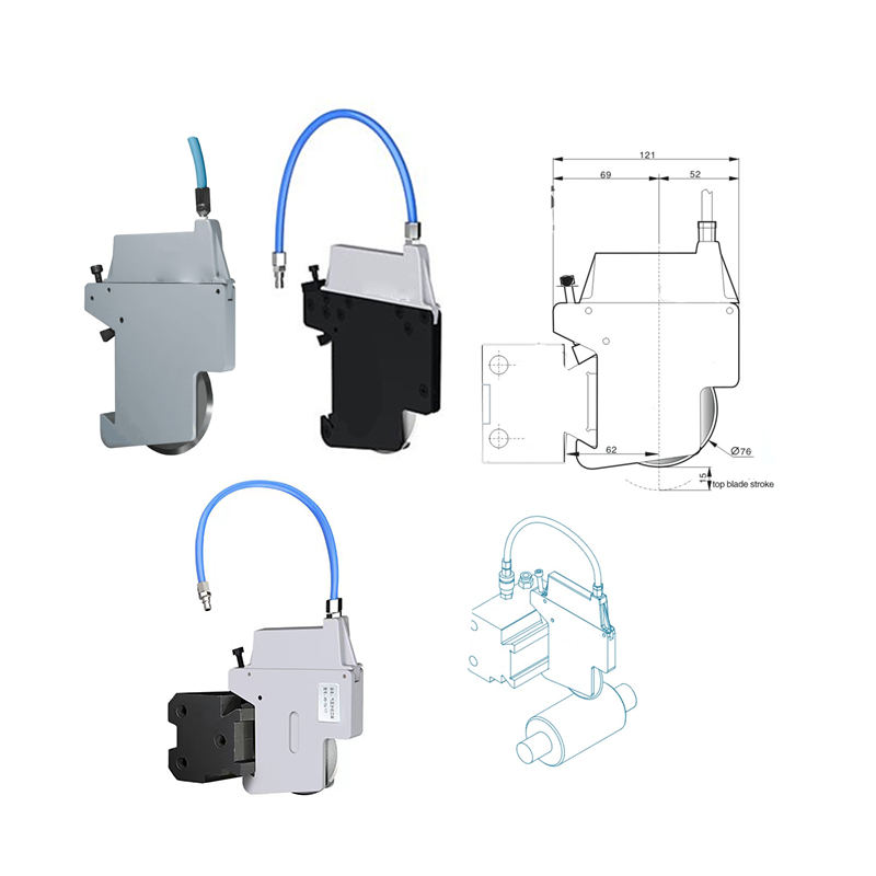 Pneumatic slitting cutter holder pneumatic round blade holder cutter slitting guide bearing cutter 76 * 17