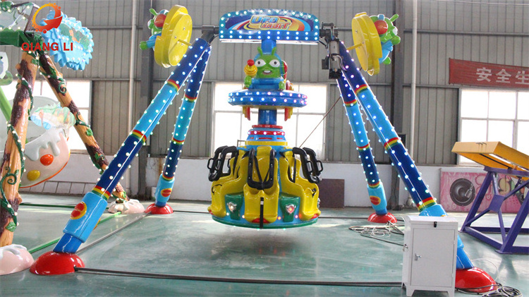 Qiangli Outdoor attractive thrilling amusement park adult big frisbee rides/big pendulum/ swing meteor hammer for sale