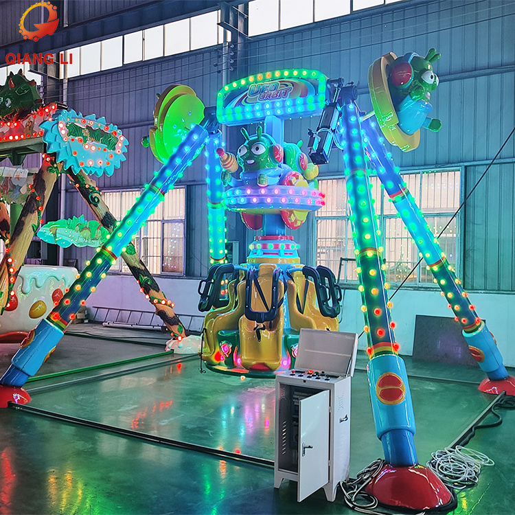 Qiangli Outdoor attractive thrilling amusement park adult big frisbee rides/big pendulum/ swing meteor hammer for sale