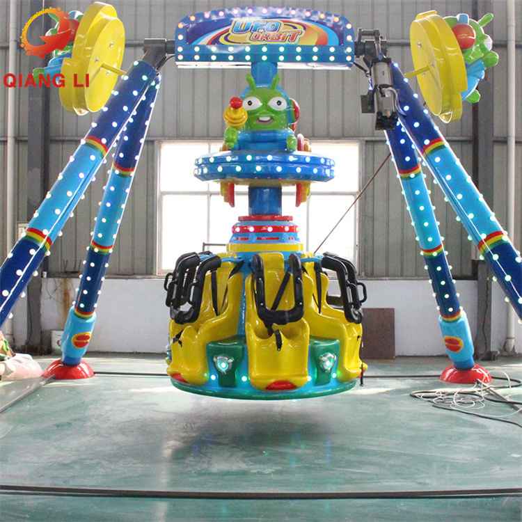 Qiangli Outdoor attractive thrilling amusement park adult big frisbee rides/big pendulum/ swing meteor hammer for sale