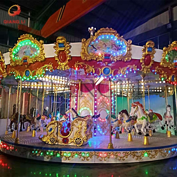 Popular sale carousel merry go round commercial playground equipment carousel for sale portable amusement carousel rides