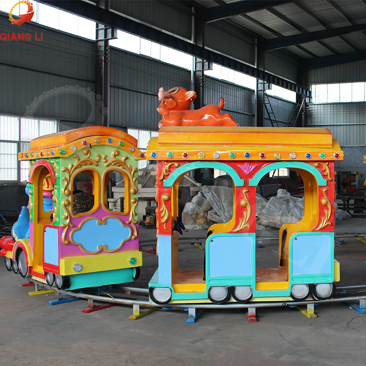 Qiangli Direct factory attraction customized interesting popular amusement park rides sightseeing Tourist Road Trackless Train