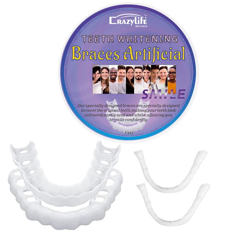 Teeth Veneers Smile Instant Temporary Tooth Kit Decoration for Whitening  Fake Teeth Snap on Cover Unisex Adult