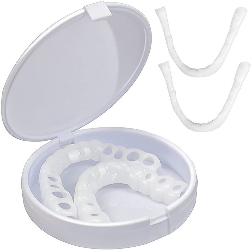 Teeth Veneers Smile Instant Temporary Tooth Kit Decoration for Whitening  Fake Teeth Snap on Cover Unisex Adult