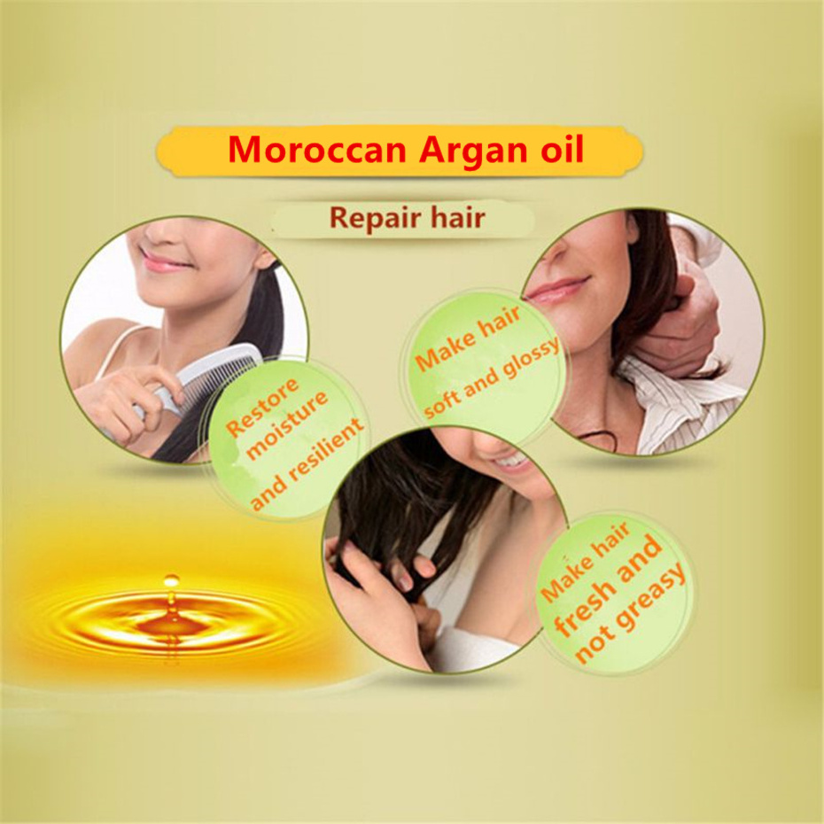 Premium Argan Oil for Hair, Hair Oil Treatment for Dry Damaged Hair Growth Moroccan Oil Formula Care Serum