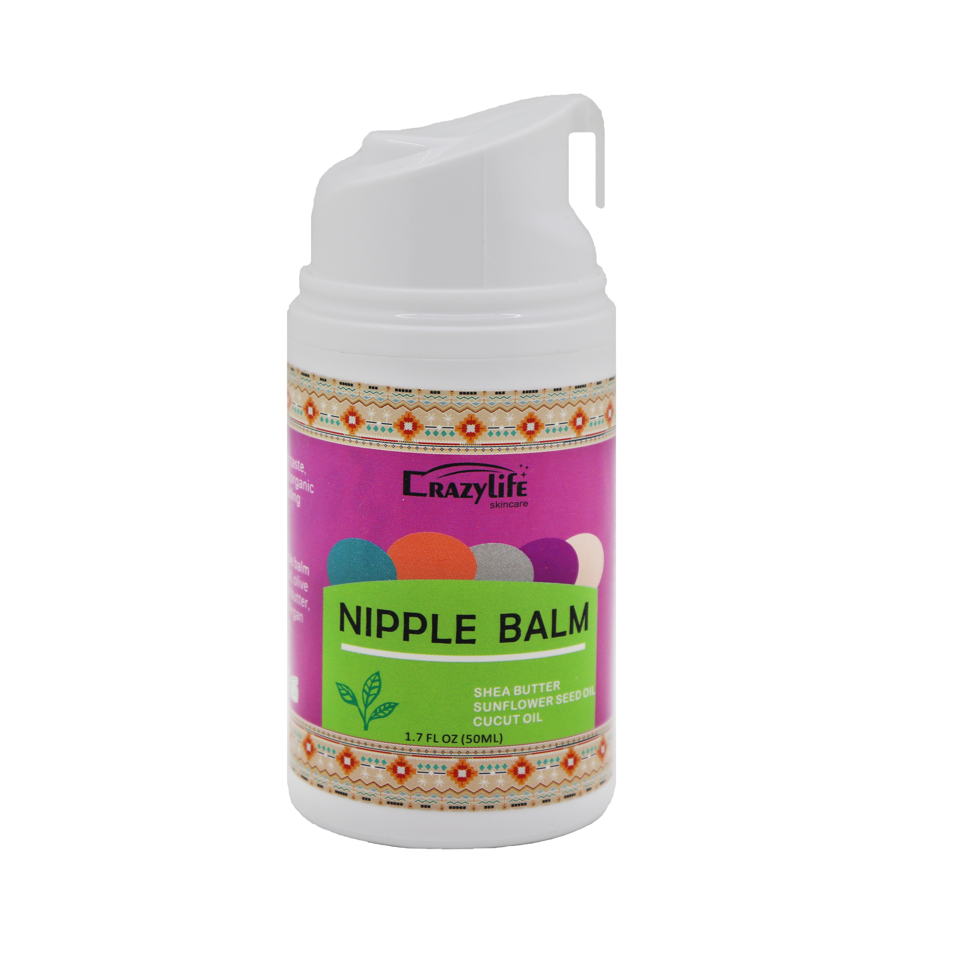 Crazylife Nipple Cream-Nipple PINK private care- 100% natural -50ml-Safe for Nursing Moms,Natural Nipple Cream for Breastfeeding