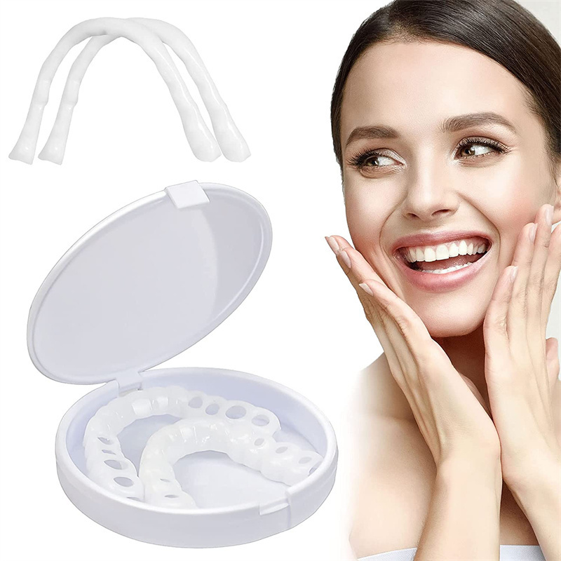 Teeth Veneers Smile Instant Temporary Tooth Kit Decoration for Whitening  Fake Teeth Snap on Cover Unisex Adult