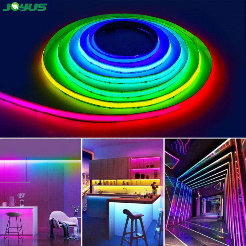 dream color digital addressable led cob strip rgbcct rgbw IC 864 leds/m DC24V 12mm smart running horse flexible pixel light