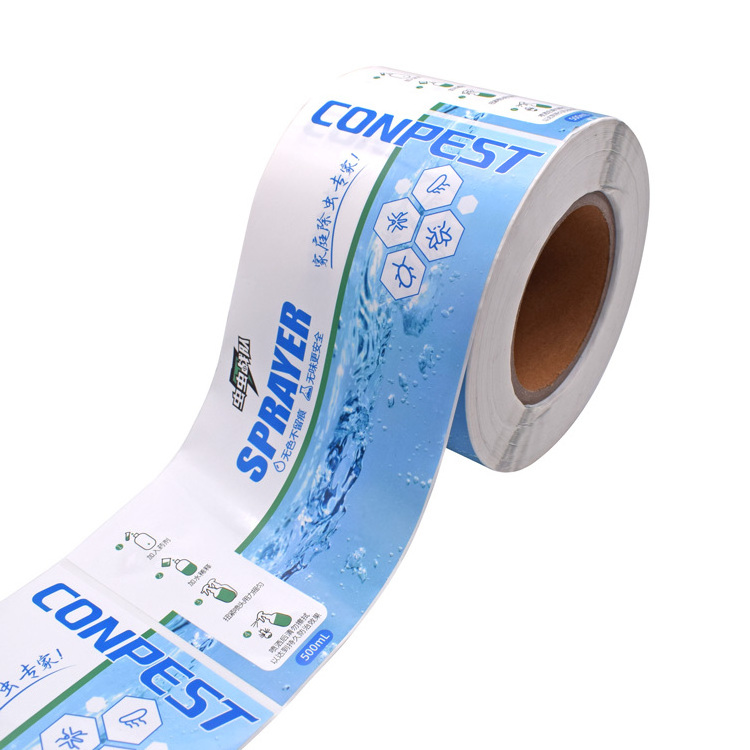 Custom printing heat shrink sleeve PET/PVC bottle wrap label heat shrink label for beverage