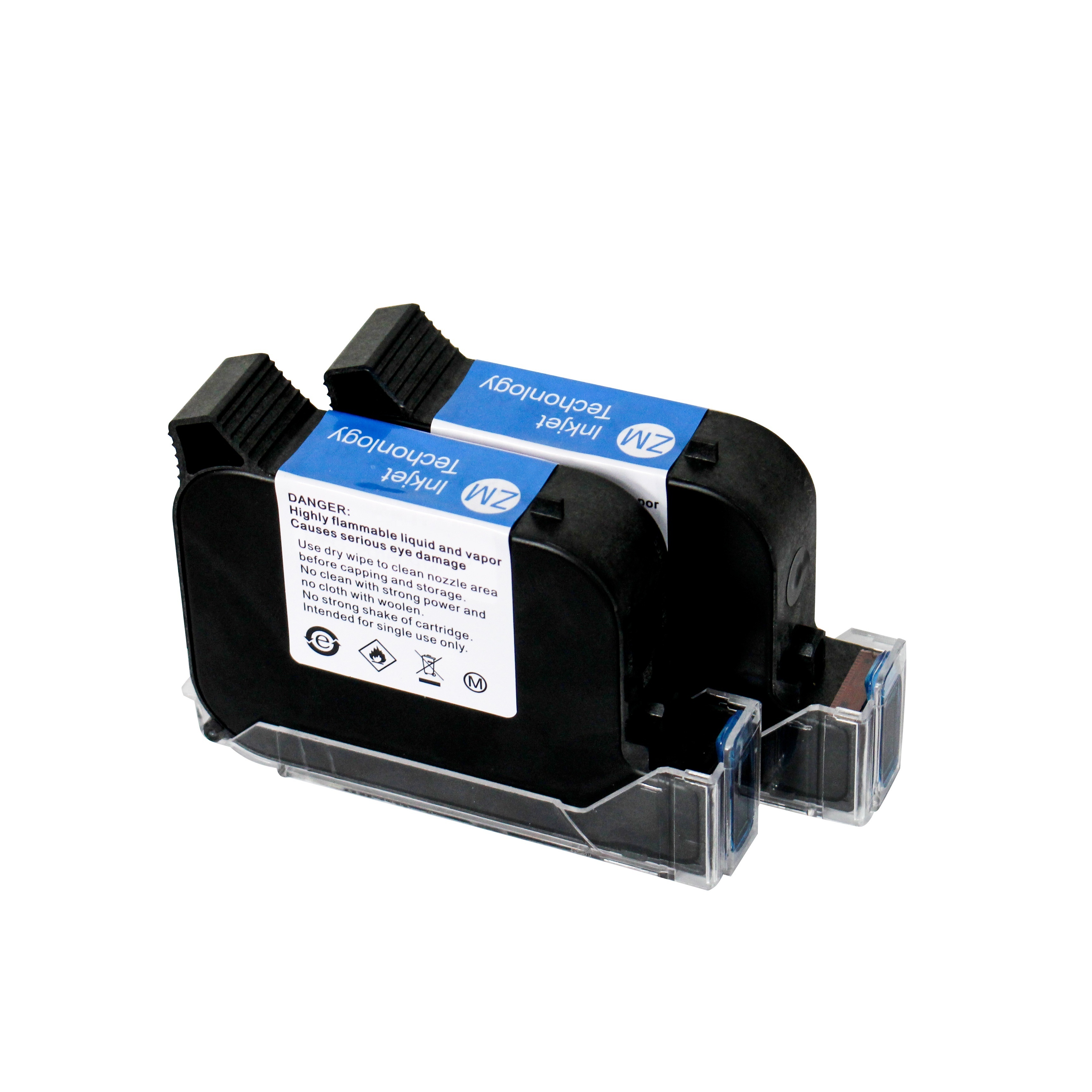 12.7mm 25.4mm Batch Coding Machine 2588 Tij Solvent Ink Cartridge