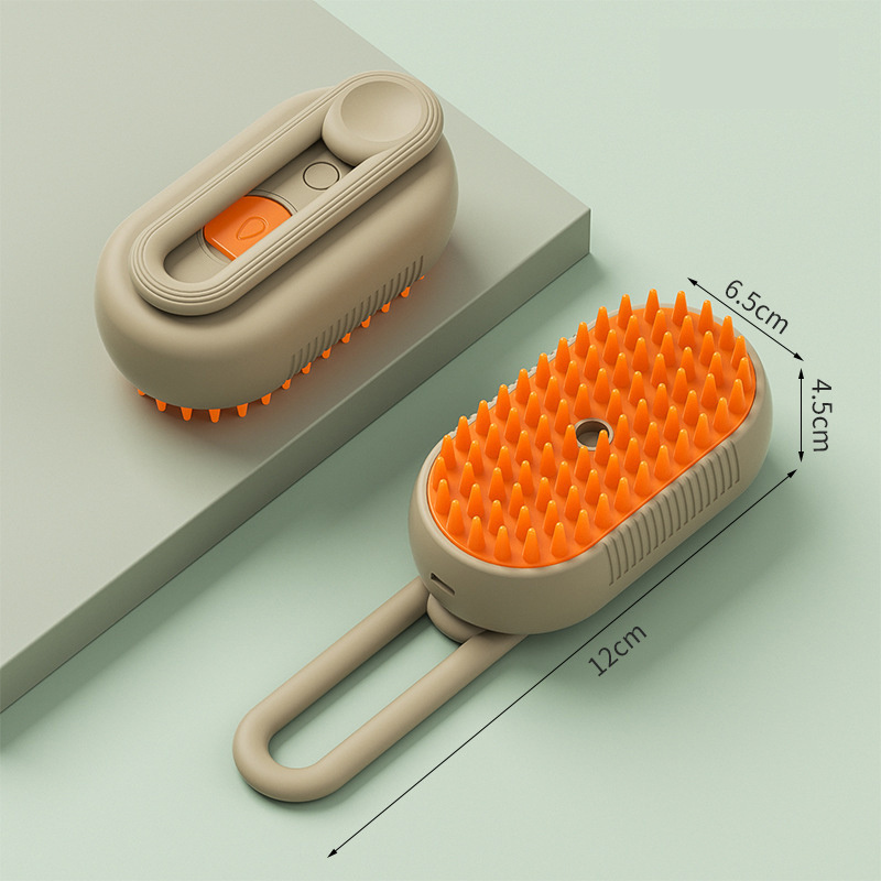 TTT Pet Care Product Plastic Rechargeable Portable Pet Hair Removal Combs Cat Automatically Grooming Steam Brush for Pet