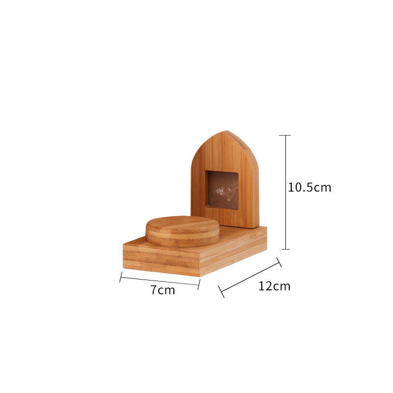 TTT Hot Sale Wholesale Wooden Casket Solid Box Ceramic Pet Urn and Cat Dog Souvenir Picture Frame Products