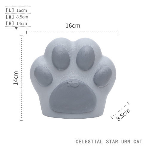 TTT Hot Sale TTT Wholesale Pet Product Resin Cat Memorial Box Ashes Dogs Ceramic Pet Urn For Small Animals