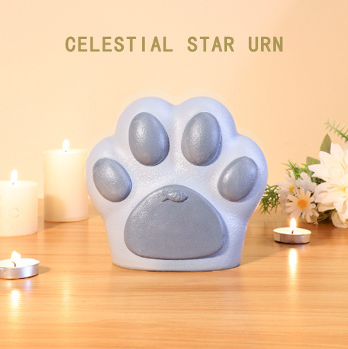 TTT Hot Sale TTT Wholesale Pet Product Resin Cat Memorial Box Ashes Dogs Ceramic Pet Urn For Small Animals