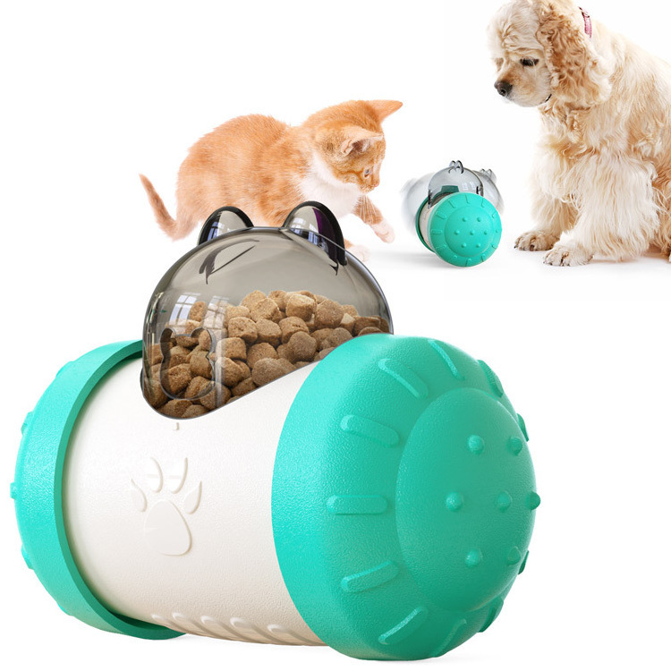 TTT Hot Sale Plastic Pet Slow Leaking Food Feeder Sustainable Interactive Tumbler Training Smart Cat Toy for Small Animals