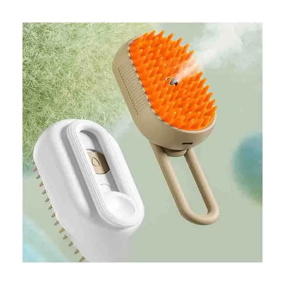 TTT Rotating Electric USB Water Spray Pet Grooming Steam Comb Cat Steamy Brush