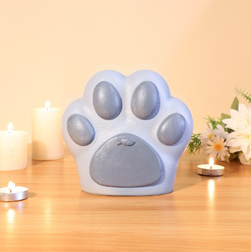 TTT Hot Sale TTT Wholesale Pet Product Resin Cat Memorial Box Ashes Dogs Ceramic Pet Urn For Small Animals