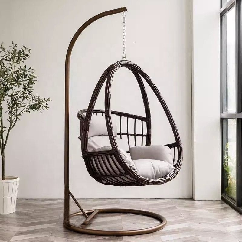 patio furniture Outdoor furniture garden rattan chair swing chair, garden terrace swing egg chair