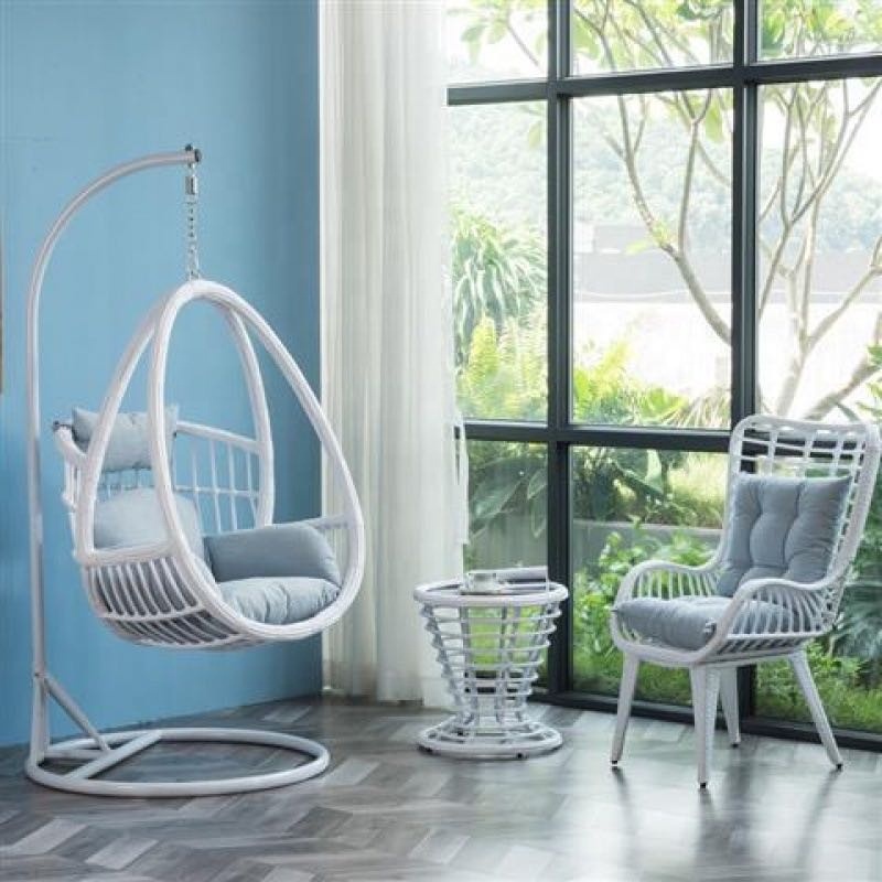 patio furniture Outdoor furniture garden rattan chair swing chair, garden terrace swing egg chair