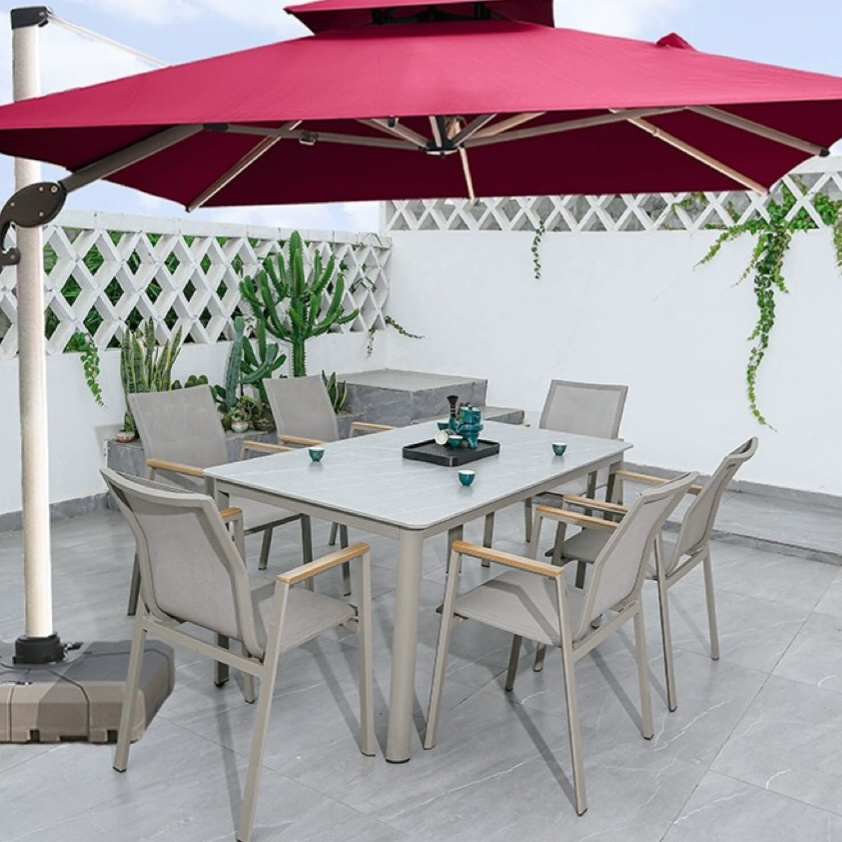 Dining Room Furniture Modern Outdoor Garden Furniture Outdoor Bistro Set Aluminum Chair And Table  Dining Table Set