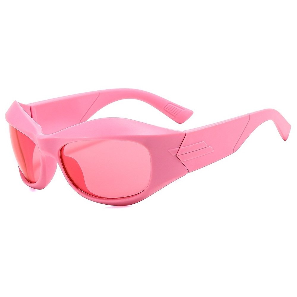 Popular Products 2023 Trending Hip Hop Style Men Punk A Sense Of The Future Pink Y2K Sunglasses For Women