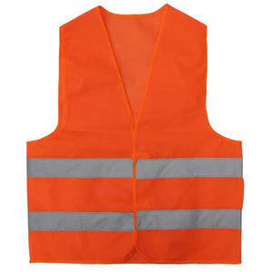 Orange Custom Print logo Safety Vest