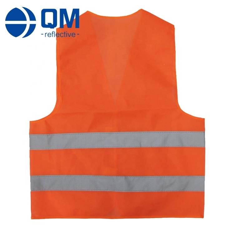 Orange Custom Print logo Safety Vest